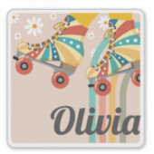 Sticker pour ordinateur portable de nom de patinag (Devant)