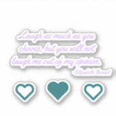 Sticker pour ordinateur portable Lizzie Bennet (Devant)
