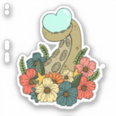 Sticker pour ordinateur portable Octopus Love (Recto)