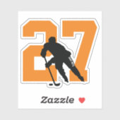 Sticker pour ordinateur portable Orange Custom Hoc (Feuille)