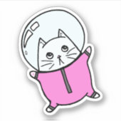 Sticker pour ordinateur portable pour chat astrona (Devant)