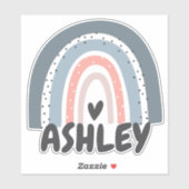 Sticker pour ordinateur portable Rainbow Name pers (Feuille)