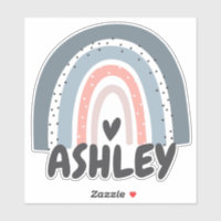 Sticker pour ordinateur portable Rainbow Name pers