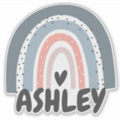 Sticker pour ordinateur portable Rainbow Name pers (Devant)
