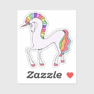 Sticker pour ordinateur portable Rainbow Unicorn