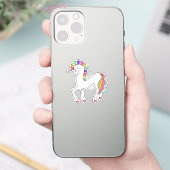 Sticker pour ordinateur portable Rainbow Unicorn (Téléphone)