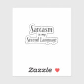 Sticker pour ordinateur portable Sarcasm (Feuille)