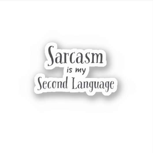 Sticker pour ordinateur portable Sarcasm (Devant)