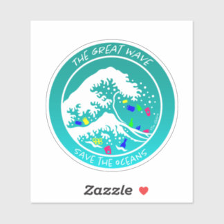 Sticker pour ordinateur portable "Save the Oceans"