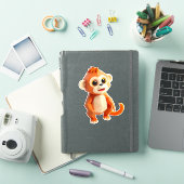 Sticker pour ordinateur portable Singe Cheeky (Couverture iPad)