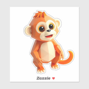 Sticker pour ordinateur portable Singe Cheeky