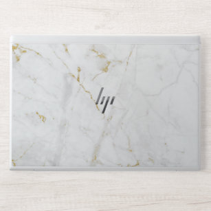 Sticker Pour Ordinateurs HP marbre blanc d'or moderne HP EliteBook 840 G5/G6,