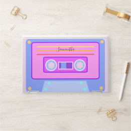 Sticker Pour Ordinateurs HP Vaporwave esthétique Lumière violet 80s 90s Casset