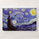 Sticker Pour Ordinateurs HP Vincent Van Gogh Starry Nuit Vintage Art<br><div class="desc">Vincent van Gogh Starry Night Art Peinture Starry Night est un tableau de l'artiste post-impressionniste néerlandais Vincent van Gogh. Le ciel bleu de la nuit est rempli de nuages tourbillonnants, d'étoiles et d'une lune brillante croissant. La Nuit étoilée est la seule nocturne de la série de vues depuis la fenêtre...</div>