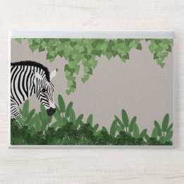 Sticker Pour Ordinateurs HP Zebra amongst Leaves
