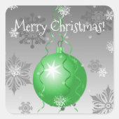 Sticker pour ornement de Noël fantaisie (Devant)