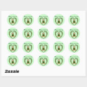 Sticker pour ours de la Saint Patrick (Feuille)