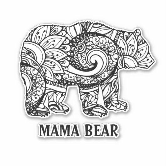 Sticker pour ours de maman (Devant)