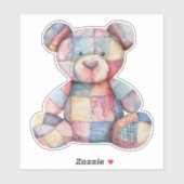 Sticker pour ours en peluche (Feuille)