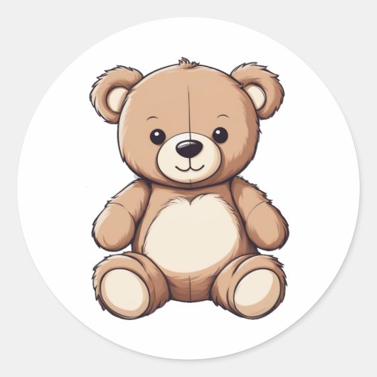 sticker pour ours en peluche mignon (Devant)