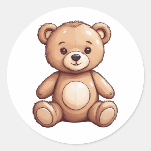 sticker pour ours en peluche mignon (Devant)