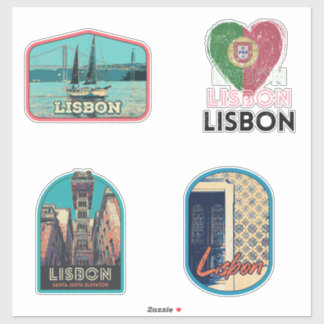 Sticker pour pack d'illustration Lisbonne Portugal