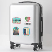 Sticker pour pack d'illustration Lisbonne Portugal (Sur valise)