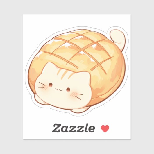 Sticker pour pain de melon de chat (Feuille)