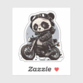 Sticker pour panda super cool (Feuille)
