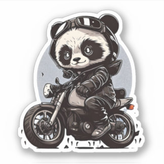 Sticker pour panda super cool