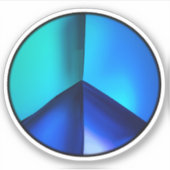 Sticker pour panneau de Paix Arête de Papier Macro (Devant)