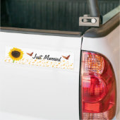 Sticker pour papillon de tournesol marié (Sur camion)
