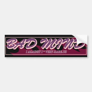 Sticker pour pare-chocs à mauvais état d'esprit -