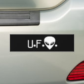 Sticker pour pare-chocs Alien UFO (En voiture)