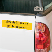 Sticker pour pare-chocs Alphabet (Sur camion)