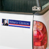 Sticker pour pare-chocs Art numérique Hillary Clin (Sur camion)