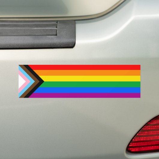 Sticker pour pare-chocs de la fierté de progressio (En voiture)