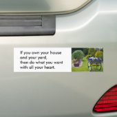 Sticker pour pare-chocs de votre maison (En voiture)