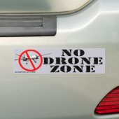 Sticker pour pare-chocs de zone de drone (En voiture)
