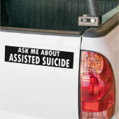 Sticker pour pare-chocs "Demandez-moi à propos du (Sur camion)
