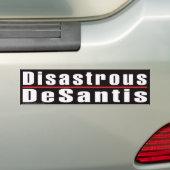 Sticker pour pare-chocs "Desantis désastreux" (En voiture)