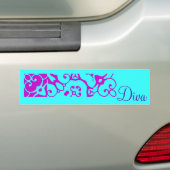Sticker pour pare-chocs Diva Designer Nom III (En voiture)
