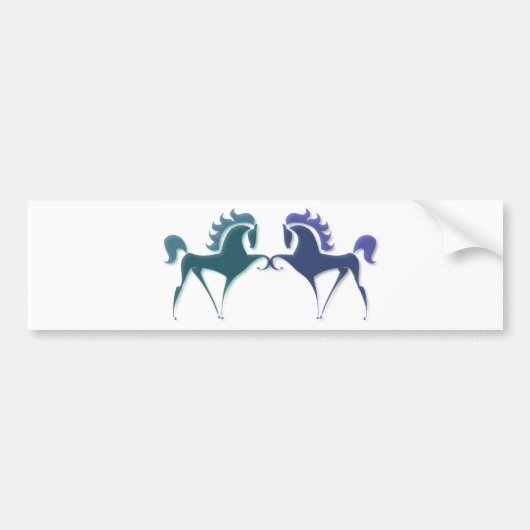 Sticker pour pare-chocs du logo du cheval à haute (Devant)