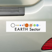 Sticker pour pare-chocs du secteur terrestre (En voiture)