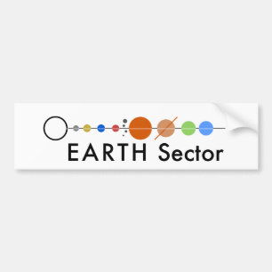 Sticker pour pare-chocs du secteur terrestre