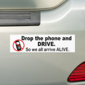 Sticker pour pare-chocs et téléphones anticellulai (En voiture)