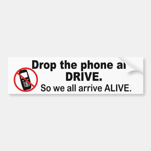 Sticker pour pare-chocs et téléphones anticellulai (Devant)
