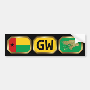 Sticker pour pare-chocs Guinée-Bissau