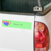 Sticker pour pare-chocs Heart Trio (Sur camion)