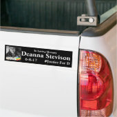 Sticker pour pare-chocs #JusticeForD (Sur camion)